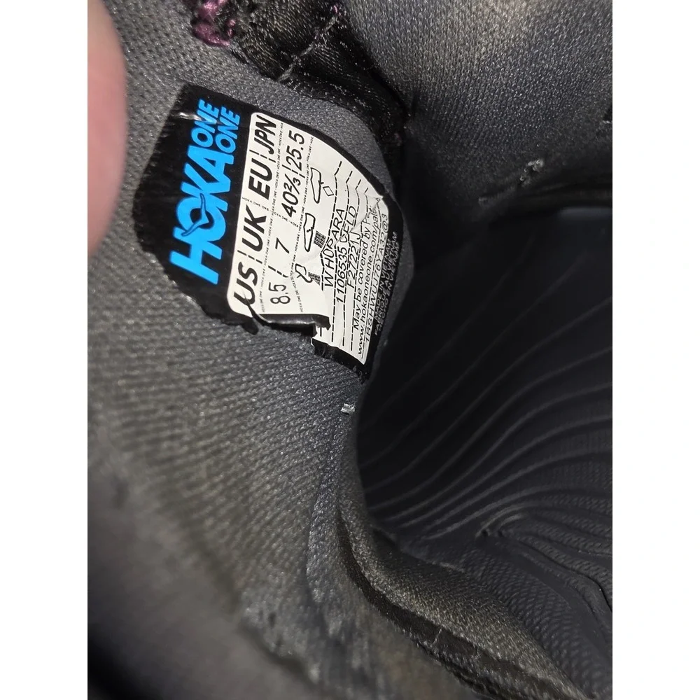 HOKA Hopara Outdoor Mountain Sandals Castlerock Elderberry Gray PurpleWomens 8.5